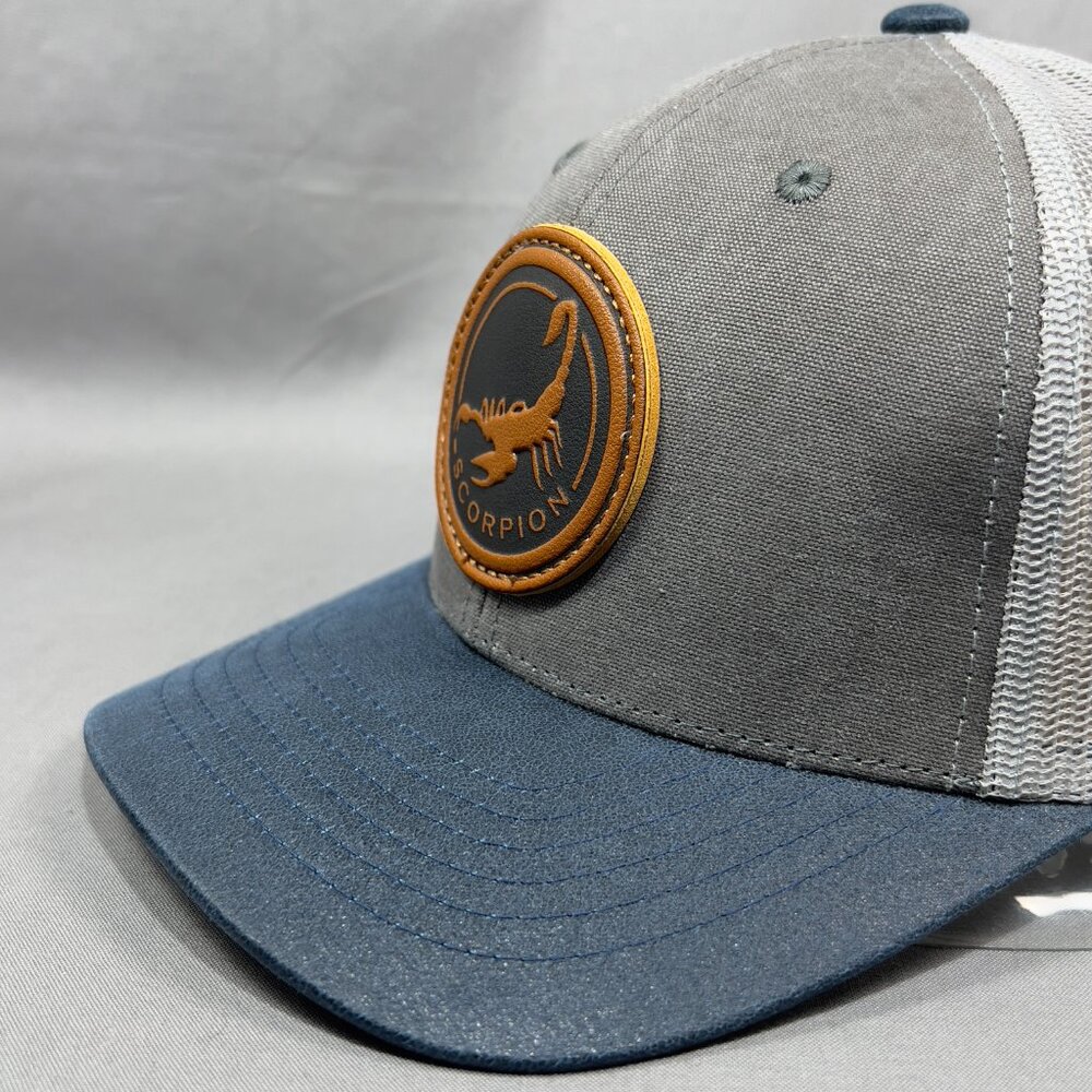 Kamel Scorpion Snapback Cap Hat Gray Trucker West… - image 8